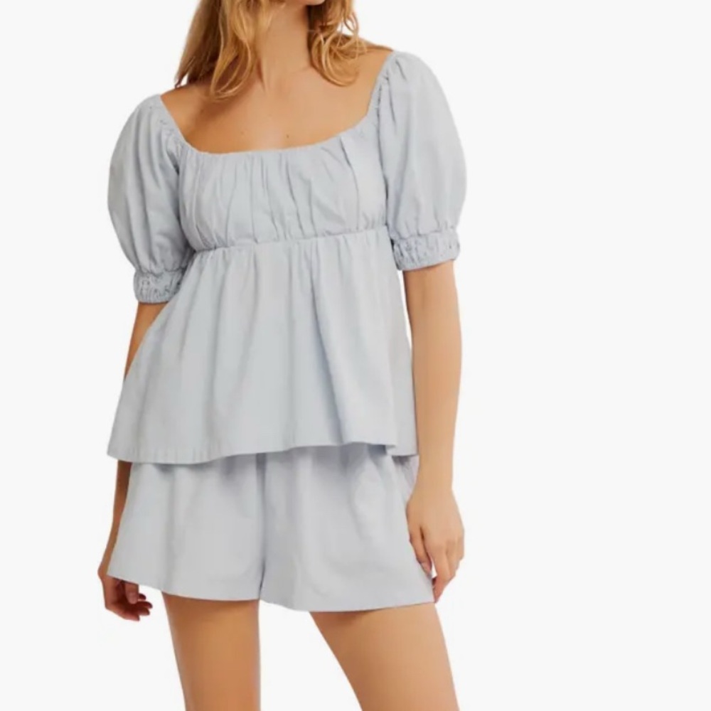 Free People Light Blue Donnie Set